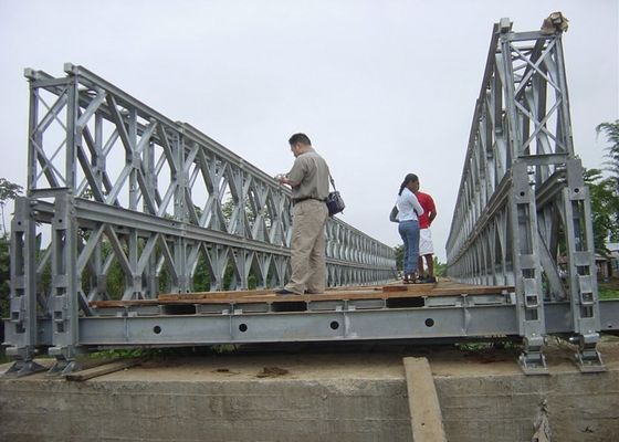CB100 Designed Span Bailey Bridge Temporary Steel Bridge
